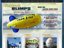 Tablet Screenshot of californiablimps.com